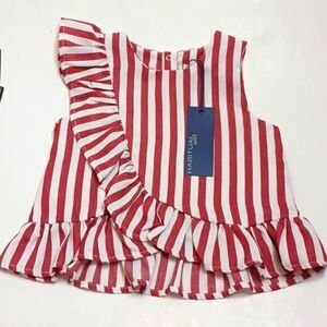 Habitual Red and White Striped Top
